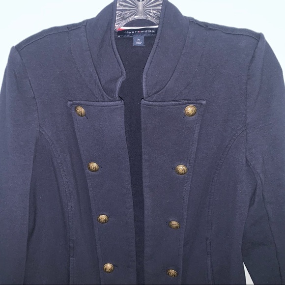 Tommy Hilfiger size Medium navy blue band jacket - Picture 2 of 16